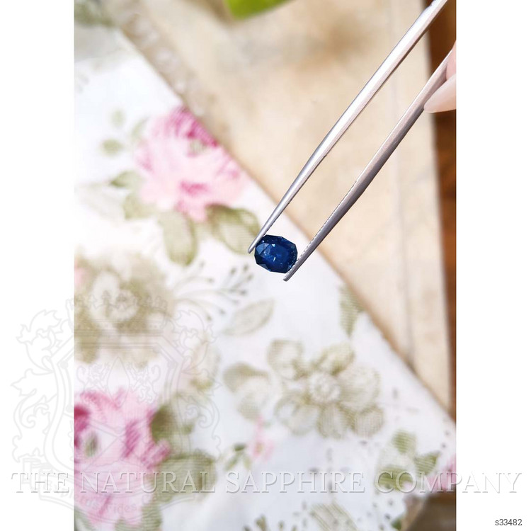 1.39 Ct. Greenish Blue Sapphire from Montana