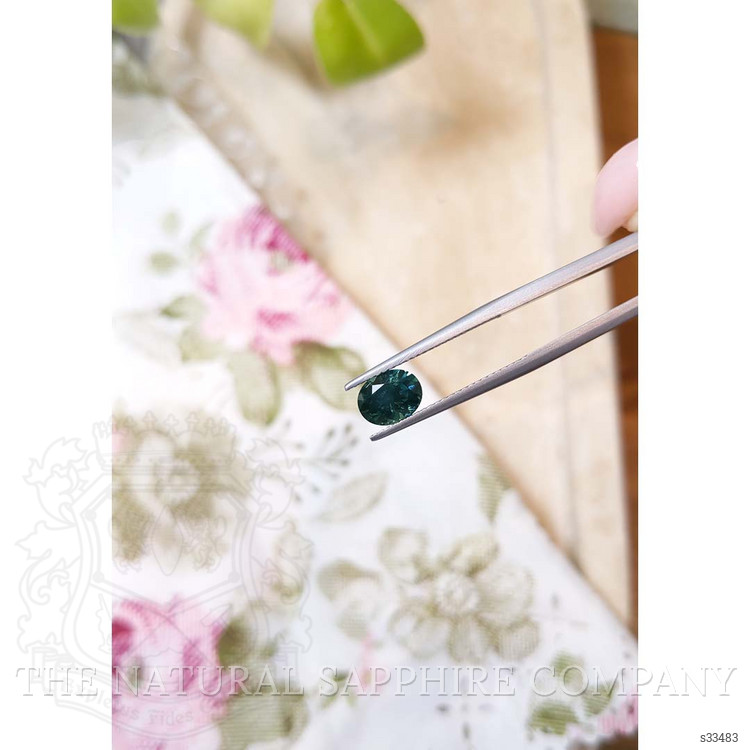 1.81 Ct. Bluish Green Sapphire from Montana