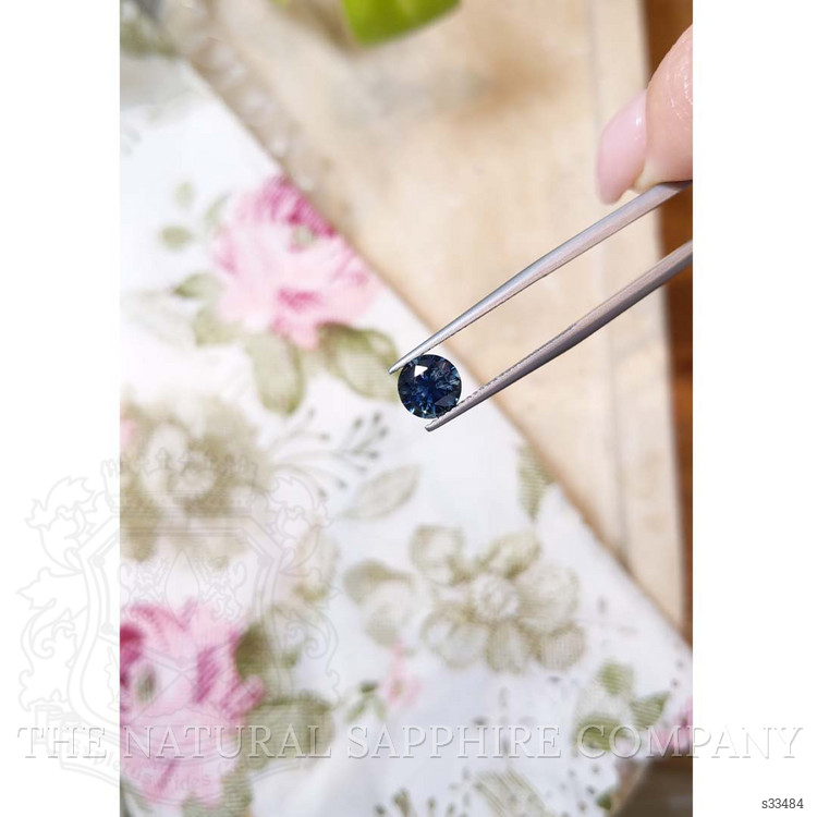 1.60 Ct. Greenish Blue Sapphire from Montana
