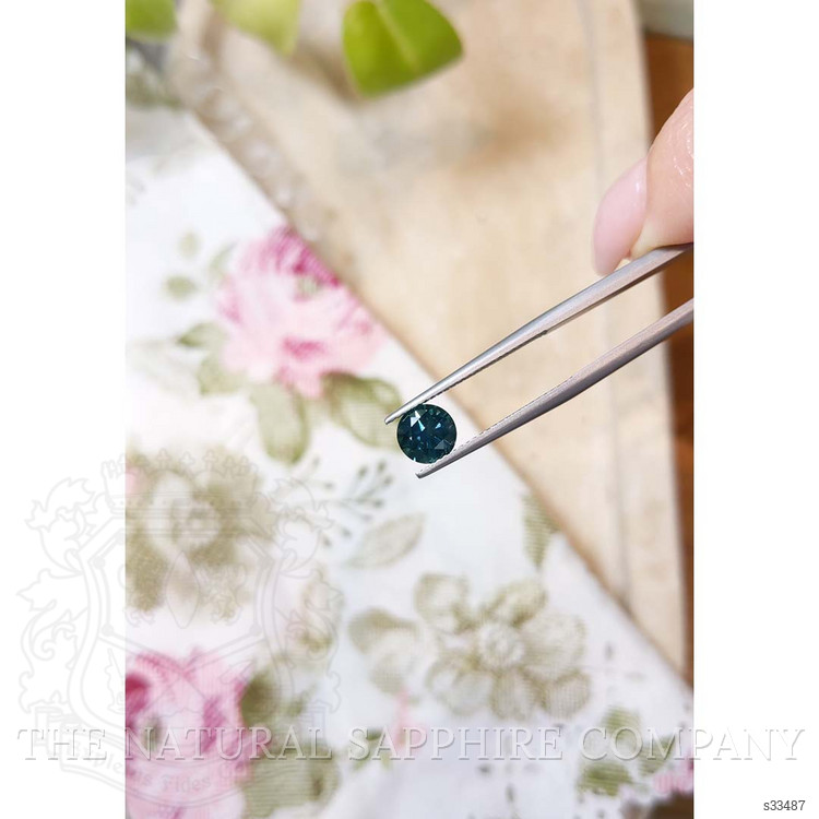 1.34 Ct. Bluish Green Sapphire from Montana