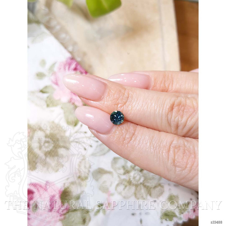 1.00 Ct. Bluish Green Sapphire from Montana