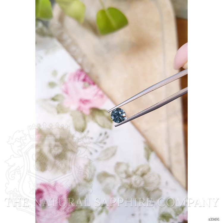 1.11 Ct. Greenish Blue Sapphire from Montana