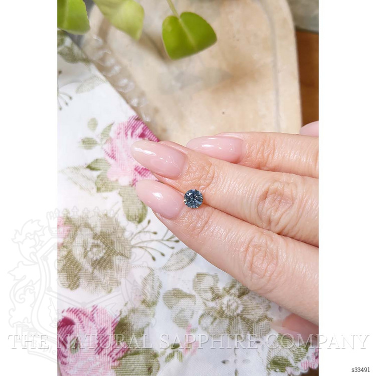 1.11 Ct. Greenish Blue Sapphire from Montana