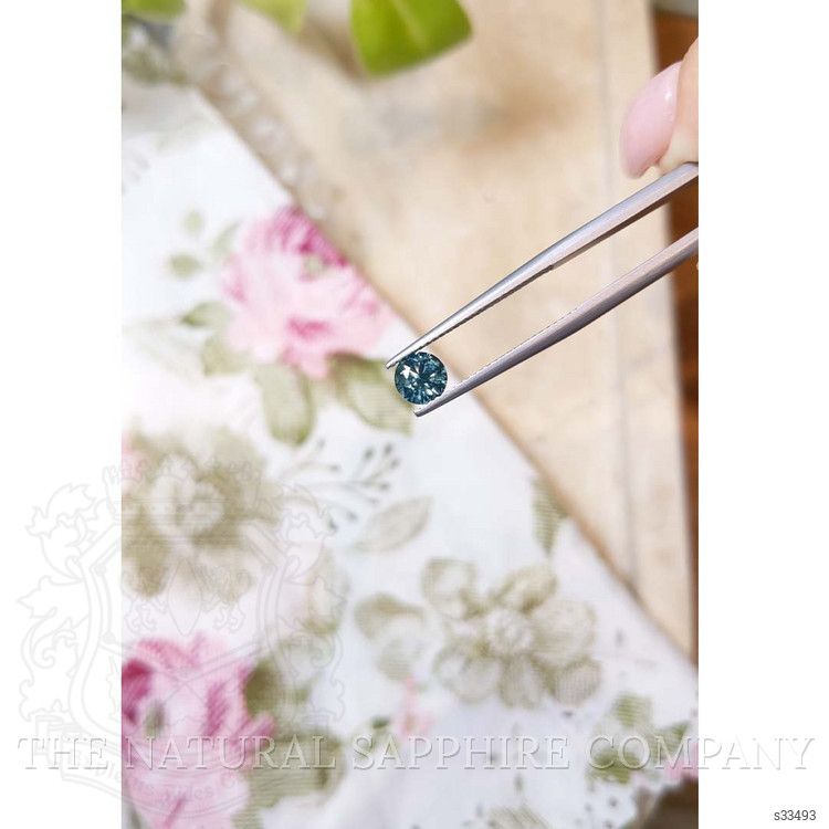 0.85 Ct. Greenish Blue Sapphire from Montana