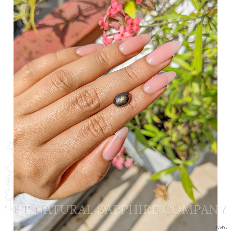 4.59 Ct. Black Star Sapphire from Ceylon (Sri Lanka)