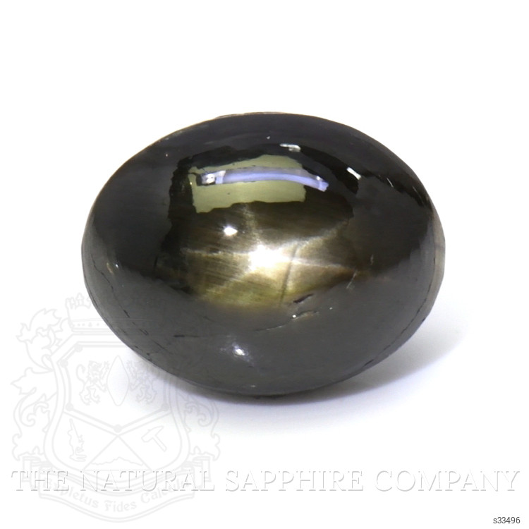 3.83 Ct. Black Star Sapphire from Ceylon (Sri Lanka)