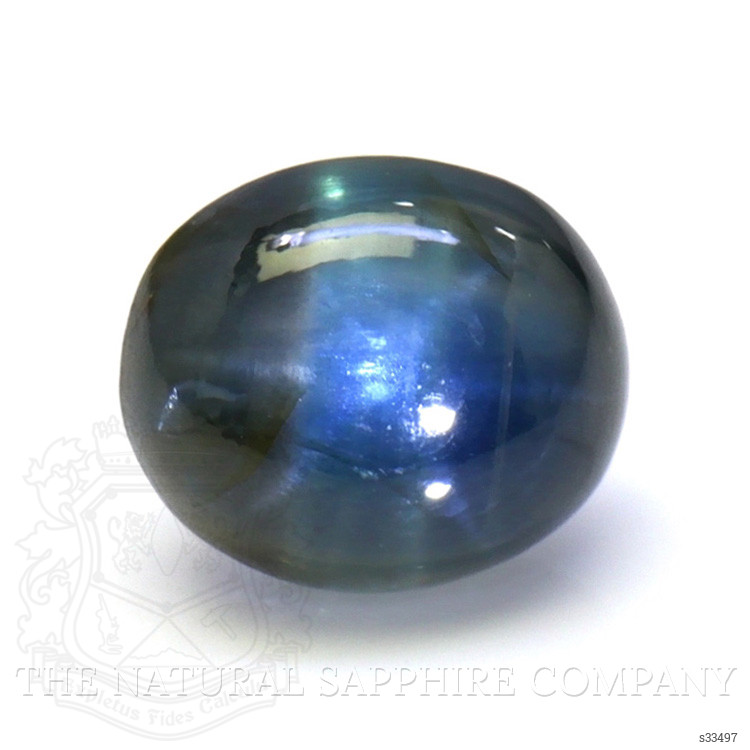 2.71 Ct. Greenish Blue Star Sapphire from Ceylon (Sri Lanka)