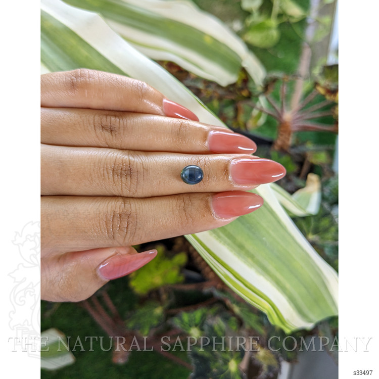 2.71 Ct. Greenish Blue Star Sapphire from Ceylon (Sri Lanka)