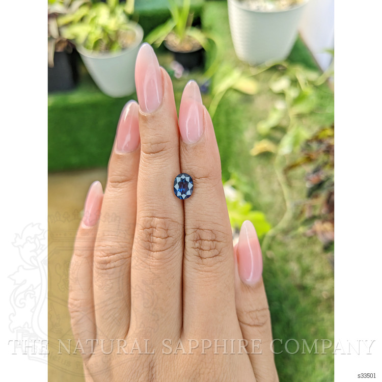 2.08 Ct. Blue Sapphire from Ceylon (Sri Lanka)