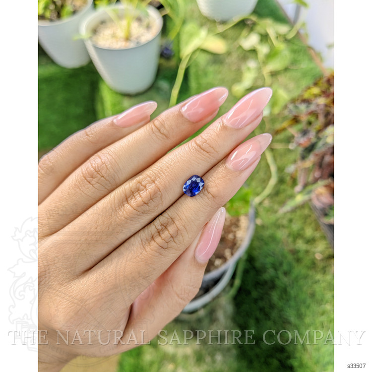 1.55 Ct. Blue Sapphire from Ceylon (Sri Lanka)