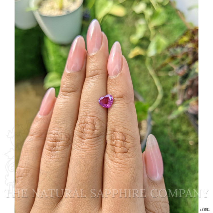 1.19 Ct. Purplish Pink Sapphire from Ceylon (Sri Lanka)