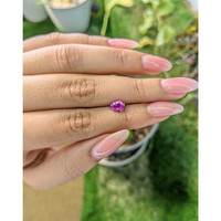 0.91 Ct. Pinkish Purple Sapphire from Ceylon (Sri Lanka) Life Style