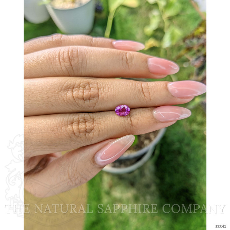 0.91 Ct. Pinkish Purple Sapphire from Ceylon (Sri Lanka)