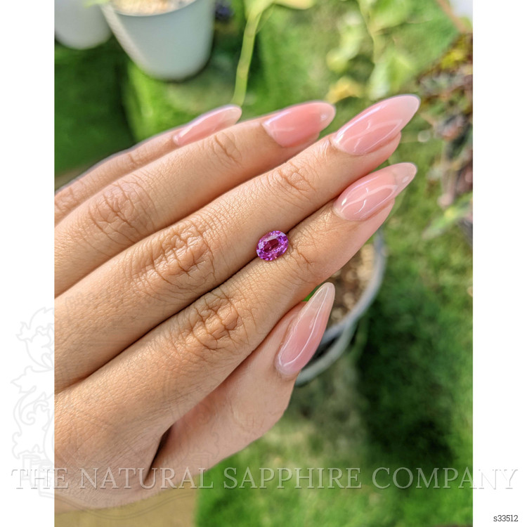 0.91 Ct. Pinkish Purple Sapphire from Ceylon (Sri Lanka)