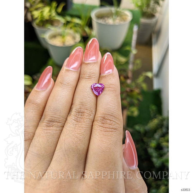 2.01 Ct. Purplish Pink Sapphire from Ceylon (Sri Lanka)