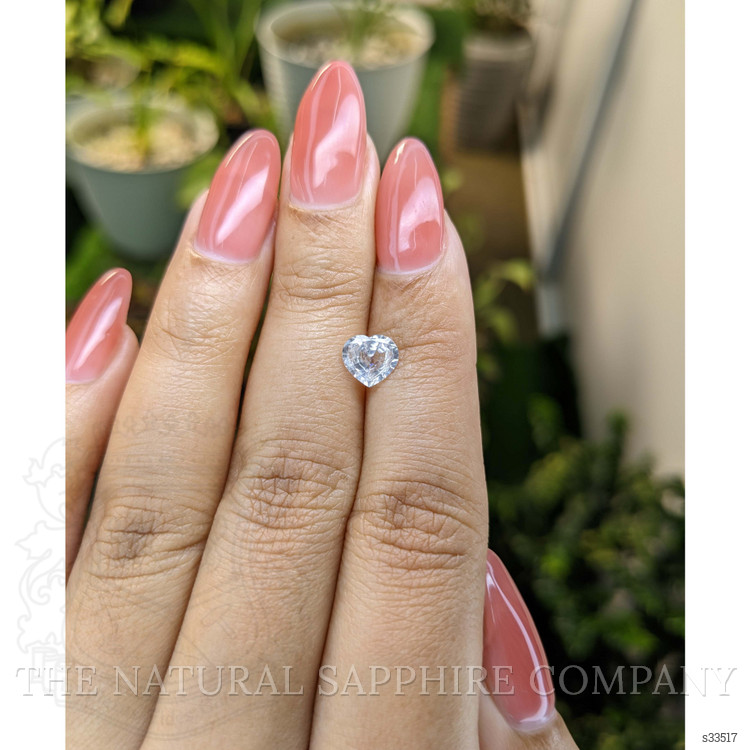 1.08 Ct. White Sapphire from Ceylon (Sri Lanka)