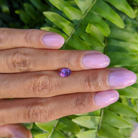 1.12 Ct. Pinkish Purple Sapphire from Ceylon (Sri Lanka) Life Style