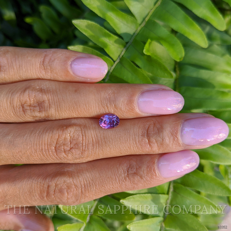 1.12 Ct. Pinkish Purple Sapphire from Ceylon (Sri Lanka)