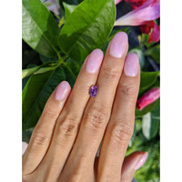 1.12 Ct. Pinkish Purple Sapphire from Ceylon (Sri Lanka) Life Style
