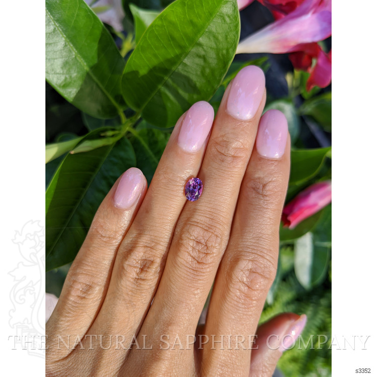1.12 Ct. Pinkish Purple Sapphire from Ceylon (Sri Lanka)