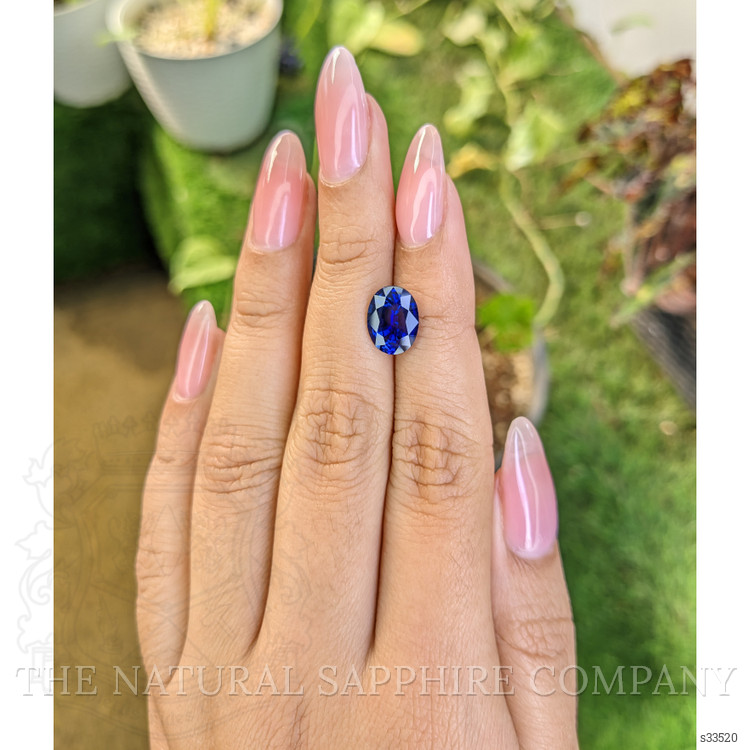 3.34 Ct. Blue Sapphire from Ceylon (Sri Lanka)