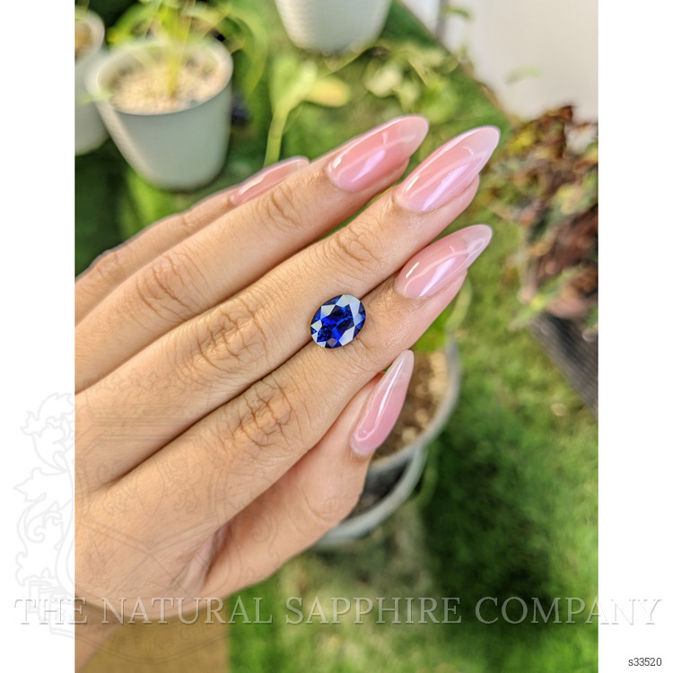 3.34 Ct. Blue Sapphire from Ceylon (Sri Lanka)