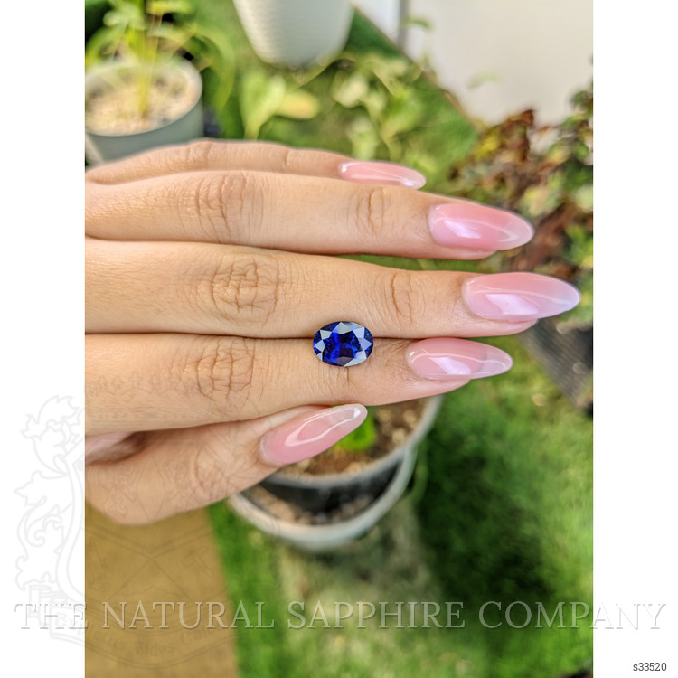 3.34 Ct. Blue Sapphire from Ceylon (Sri Lanka)