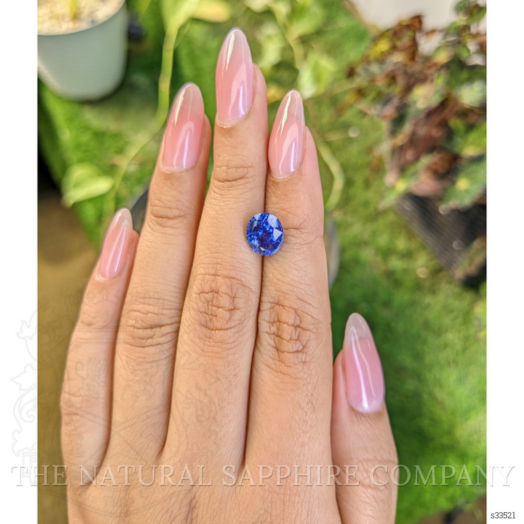 3.24 Ct. Blue Sapphire from Ceylon (Sri Lanka)