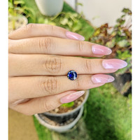 2.05 Ct. Blue Sapphire from Ceylon (Sri Lanka) Life Style