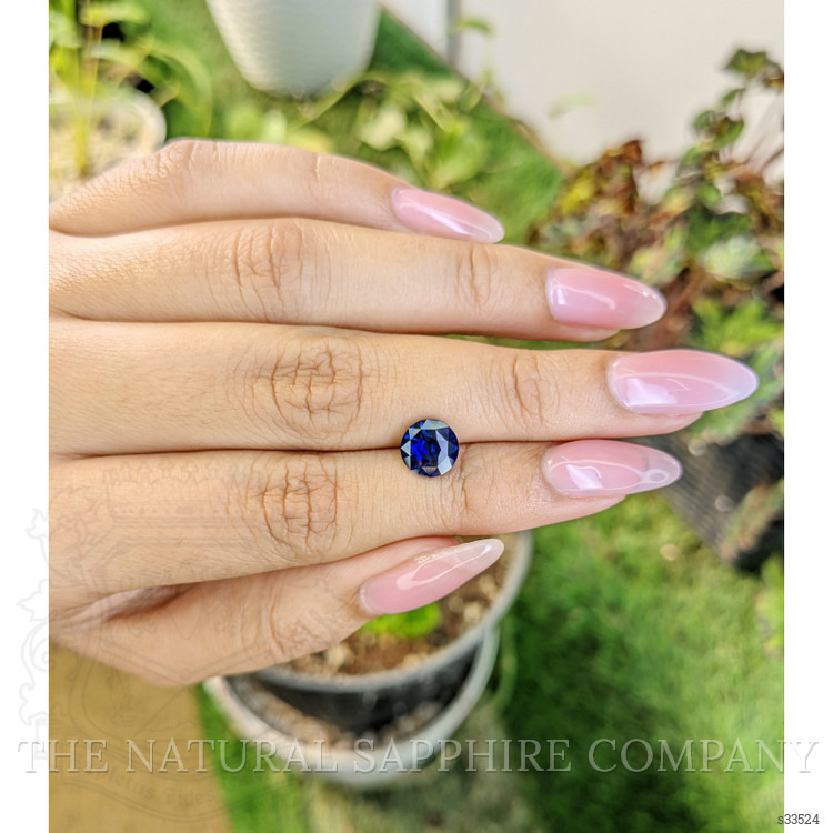 2.05 Ct. Blue Sapphire from Ceylon (Sri Lanka)