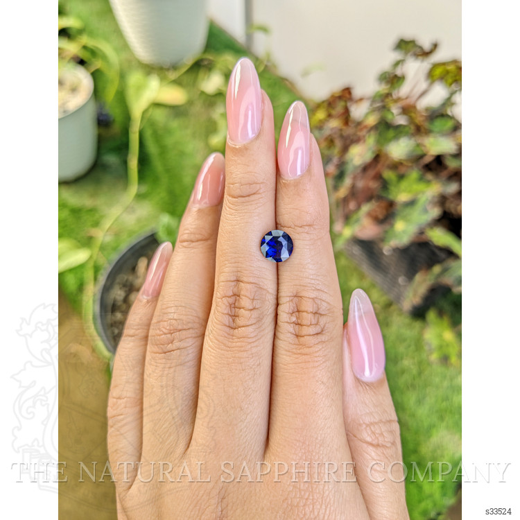2.05 Ct. Blue Sapphire from Ceylon (Sri Lanka)