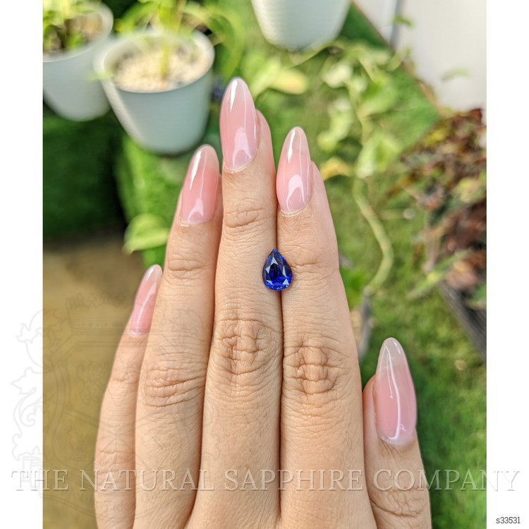 1.85 Ct. Blue Sapphire from Ceylon (Sri Lanka)