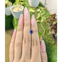 1.21 Ct. Blue Sapphire from Ceylon (Sri Lanka) Life Style