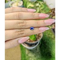 1.21 Ct. Blue Sapphire from Ceylon (Sri Lanka) Life Style