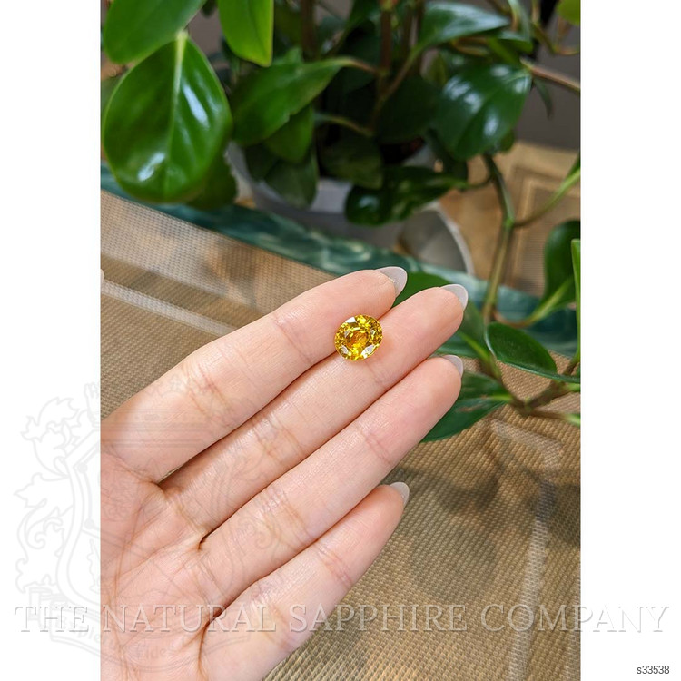 3.48 Ct. Yellow Sapphire from Ceylon (Sri Lanka)