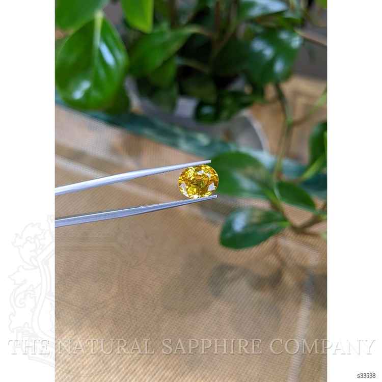 3.48 Ct. Yellow Sapphire from Ceylon (Sri Lanka)