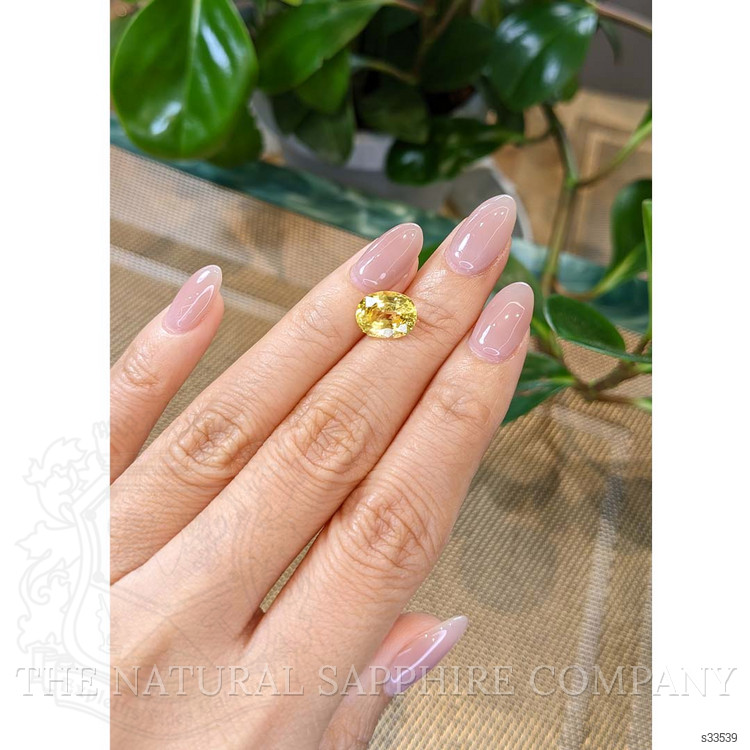 3.91 Ct. Yellow Sapphire from Ceylon (Sri Lanka)
