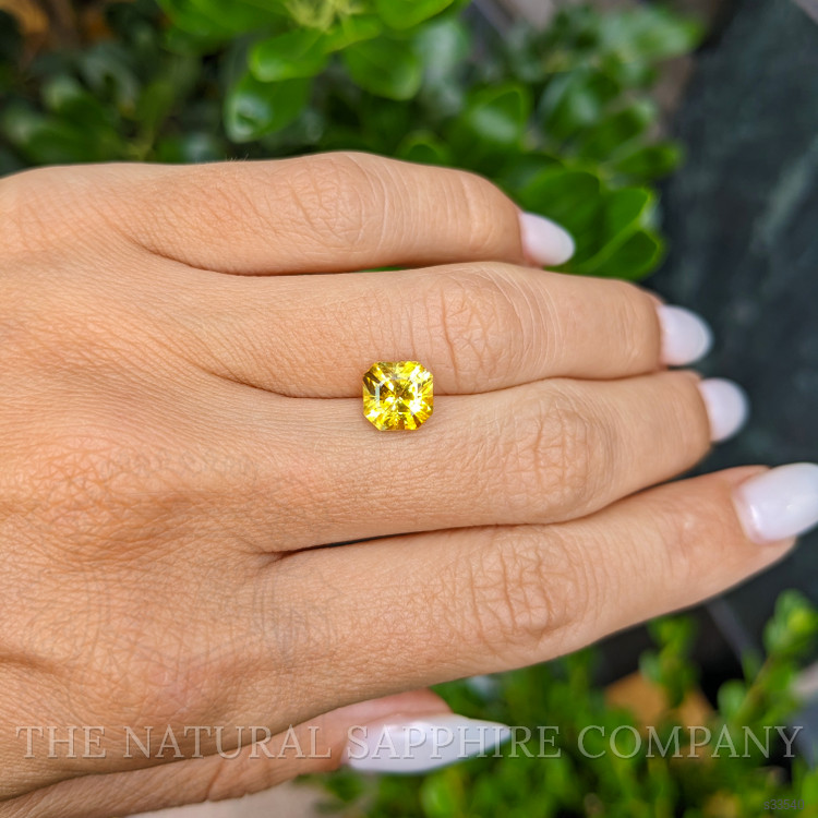 2.91 Ct. Orangish Yellow Sapphire from Ceylon (Sri Lanka)