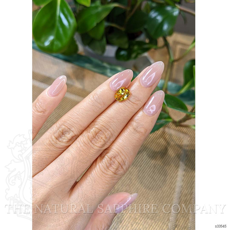 2.16 Ct. Yellow Sapphire from Ceylon (Sri Lanka)