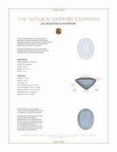 2.16 Ct. Yellow Sapphire from Ceylon (Sri Lanka) 3 D Scan Report