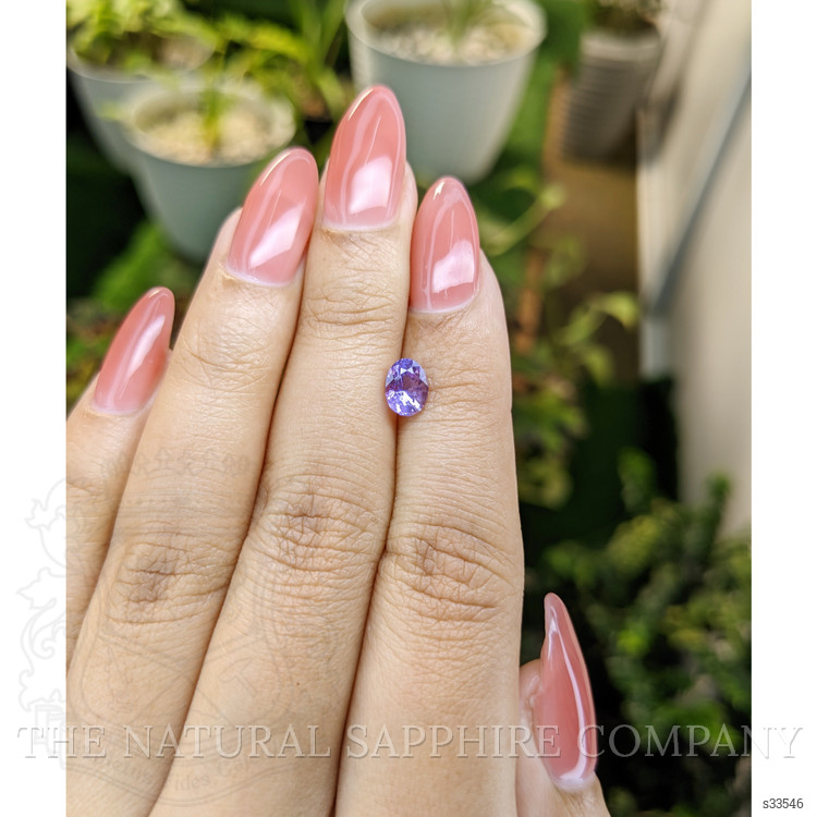 1.12 Ct. Pinkish Purple Sapphire from Ceylon (Sri Lanka)