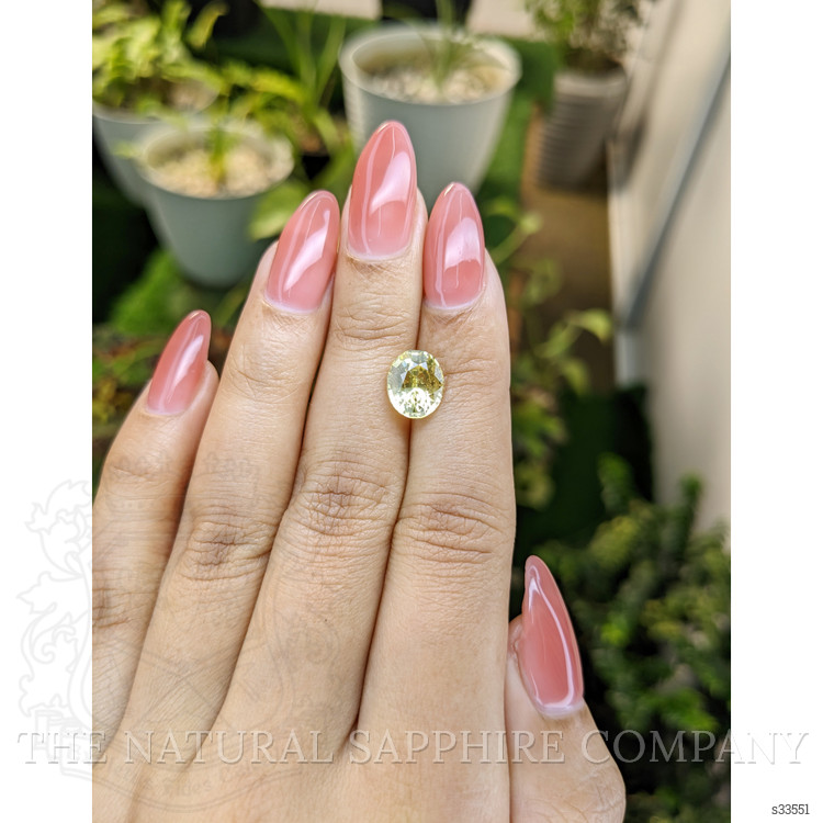 3.40 Ct. Yellow Sapphire from Ceylon (Sri Lanka)