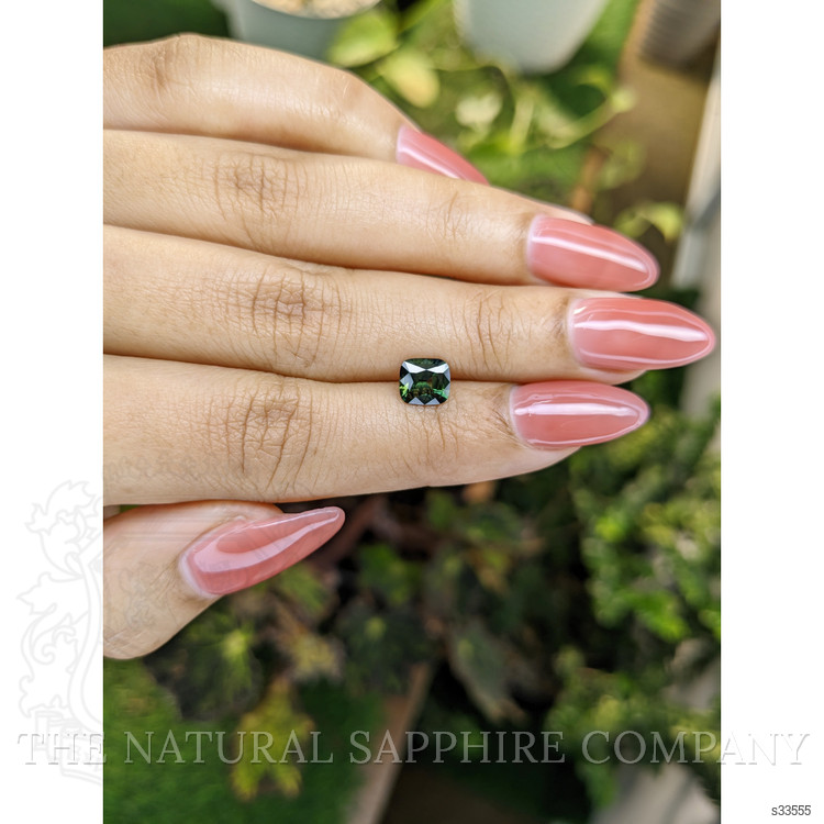 1.38 Ct. Green Sapphire from Ceylon (Sri Lanka)