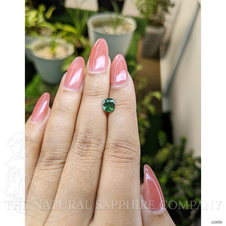 1.41 Ct. Green Sapphire from Ceylon (Sri Lanka)
