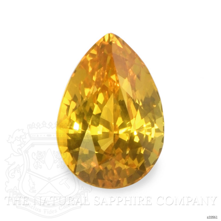 1.68 Ct. Yellowish Orange Sapphire from Ceylon (Sri Lanka)