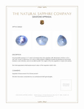 3.17 Ct. Blue Star Sapphire from Ceylon (Sri Lanka) Appraisal