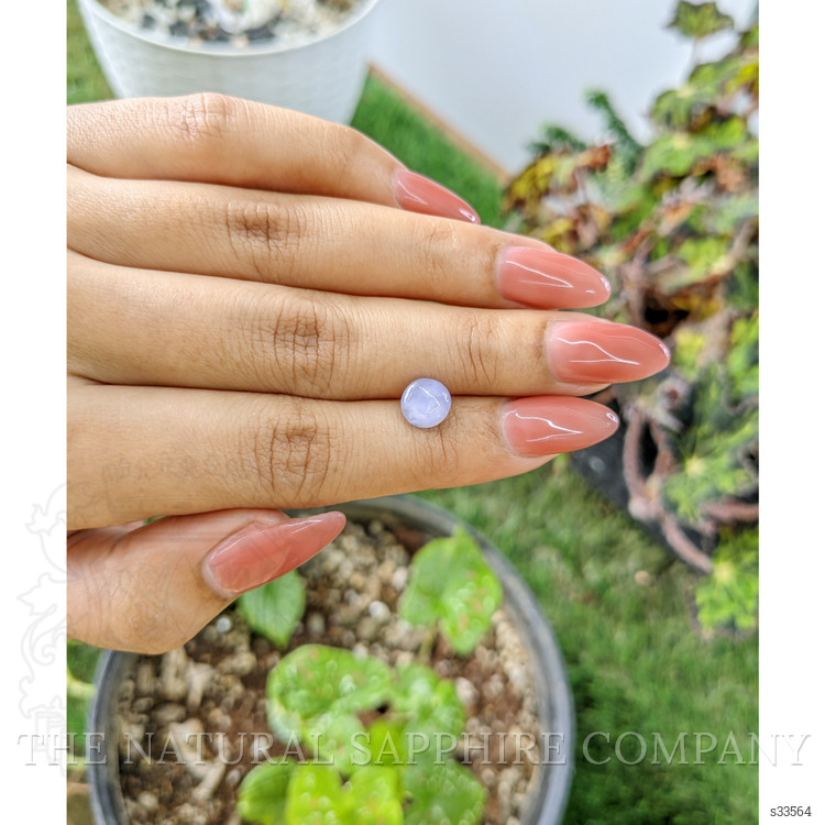 2.95 Ct. Violet Star Sapphire from Ceylon (Sri Lanka)