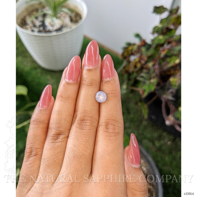 2.95 Ct. Violet Star Sapphire from Ceylon (Sri Lanka)