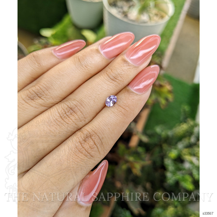 0.46 Ct. Pinkish Purple Sapphire from Ceylon (Sri Lanka)