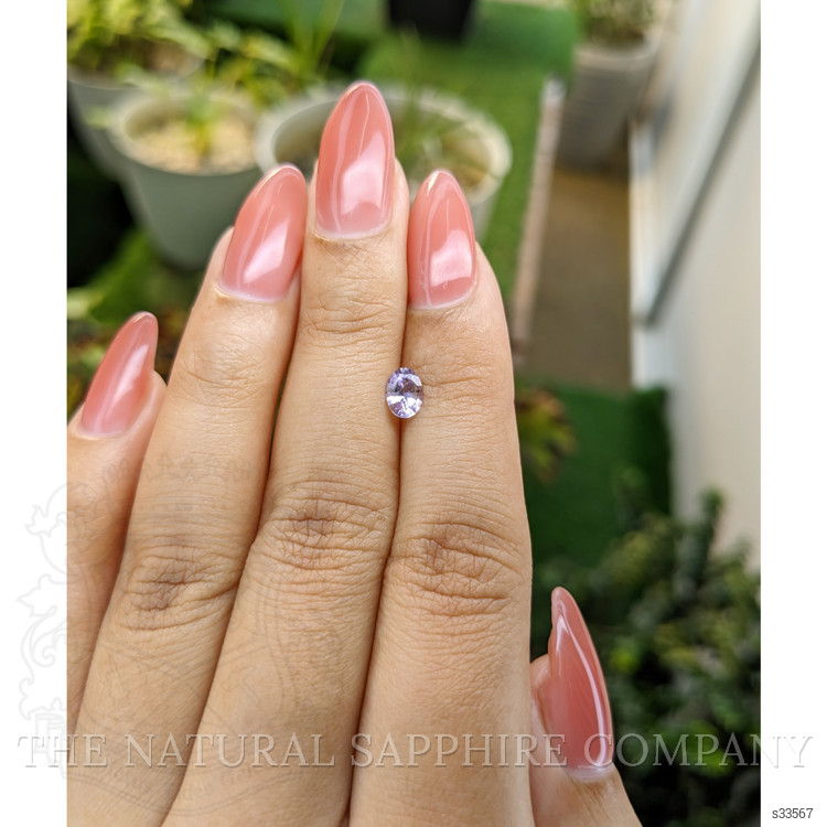 0.46 Ct. Pinkish Purple Sapphire from Ceylon (Sri Lanka)